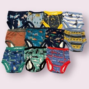 MooMoo Baby Toddler Boys' 11pk Training Underwear, Size 2T